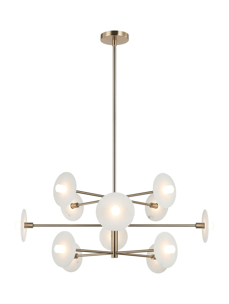 Matteo Lighting C42612CG LED Pendant, Champagne Gold