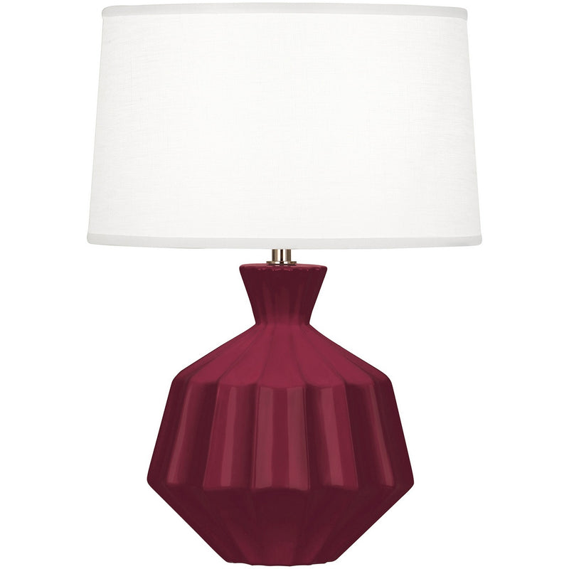 Robert Abbey SM999 One Light Table Lamp, Sugar Plum Glazed Ceramic