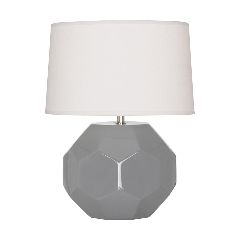 Robert Abbey ST02 One Light Accent Lamp, Smokey Taupe Glazed Ceramic