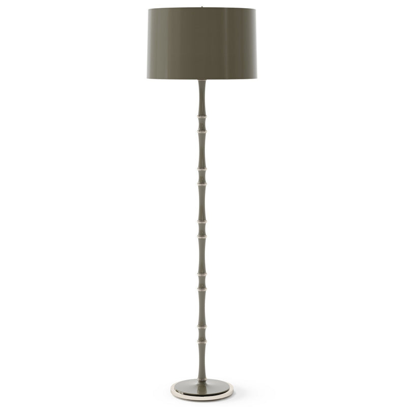 Robert Abbey ST74X One Light Floor Lamp, Pumpkin w/Polished Nickel