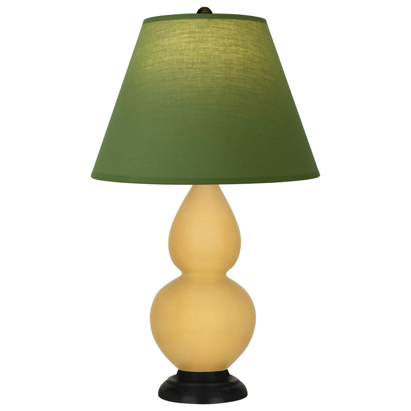 Robert Abbey SU11G One Light Accent Lamp, Sunset Yellow Glazed Ceramic w/Deep Patina Bronze