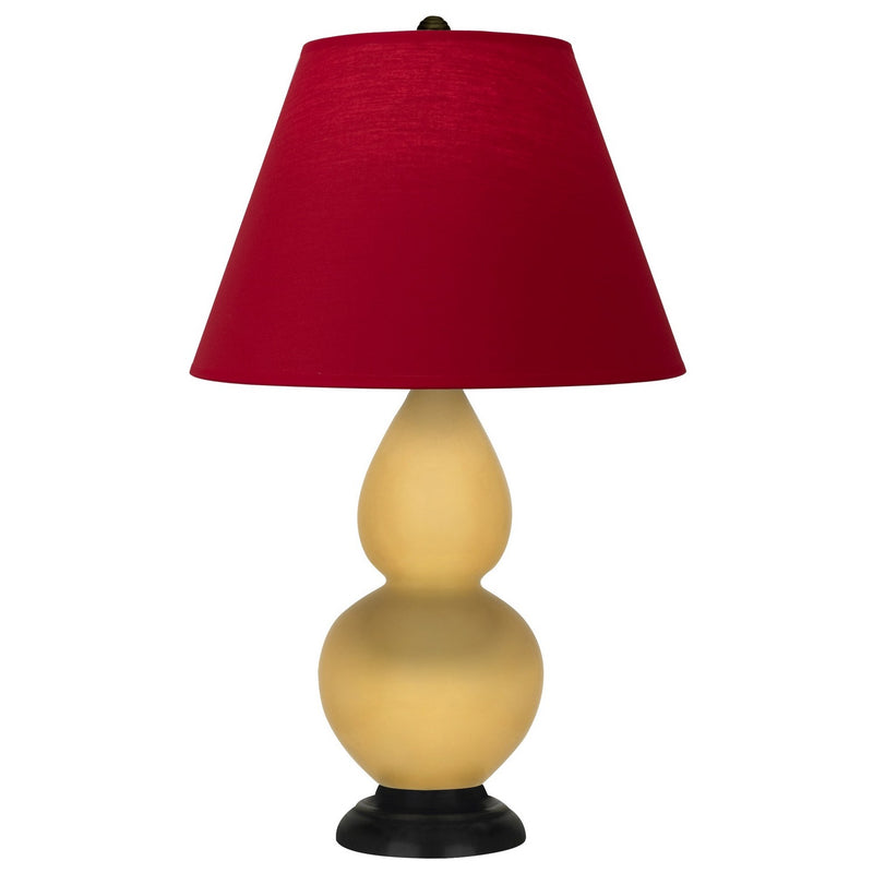 Robert Abbey SU11R One Light Accent Lamp, Sunset Yellow Glazed Ceramic w/Deep Patina Bronze