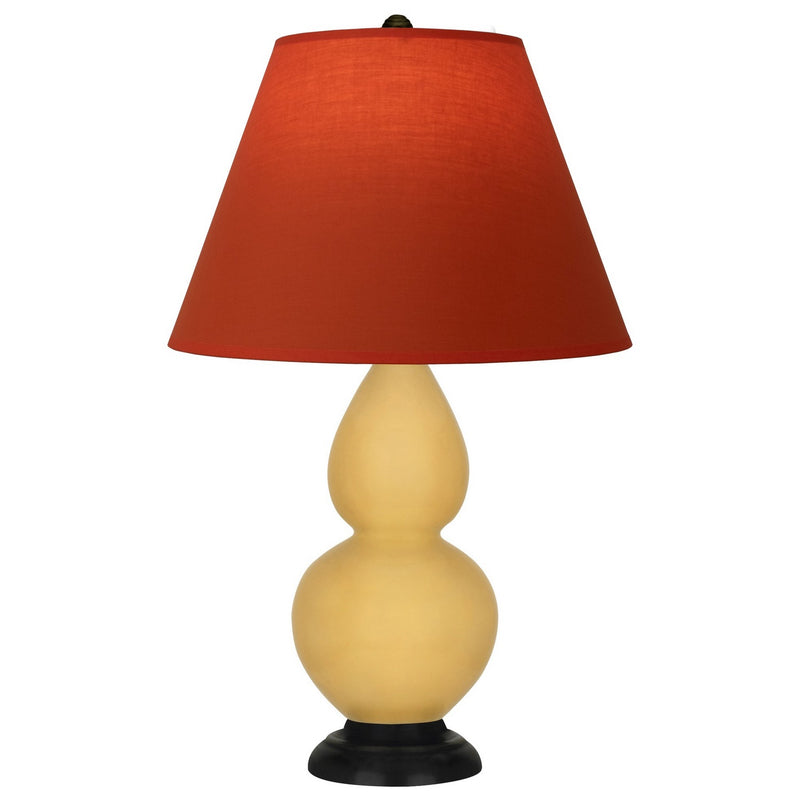 Robert Abbey SU11T One Light Accent Lamp, Sunset Yellow Glazed Ceramic w/Deep Patina Bronze