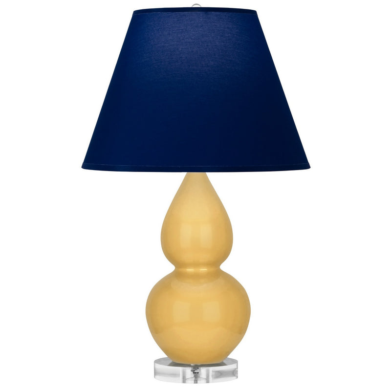 Robert Abbey SU13N One Light Accent Lamp, Sunset Yellow Glazed Ceramic w/Lucite