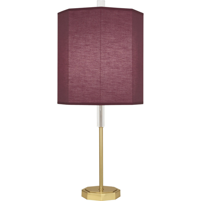 Robert Abbey VW04 One Light Table Lamp, Modern Brass w/ Clear Crystal