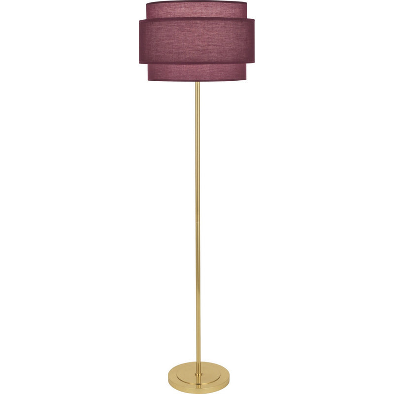 Robert Abbey VW132 One Light Floor Lamp, Modern Brass