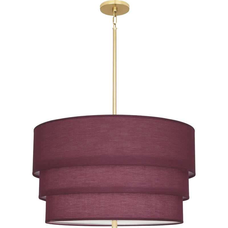 Robert Abbey VW141 Three Light Pendant, Modern Brass