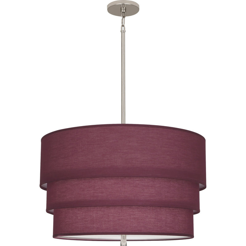 Robert Abbey VW142 Three Light Pendant, Polished Nickel