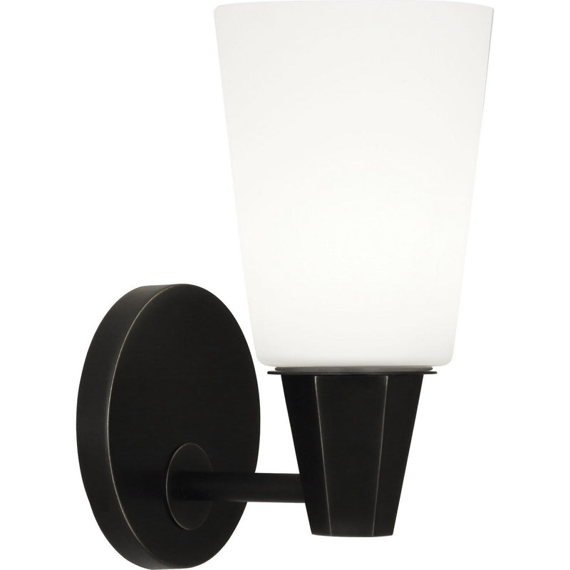 Robert Abbey Z254F One Light Wall Sconce, Deep Patina Bronze