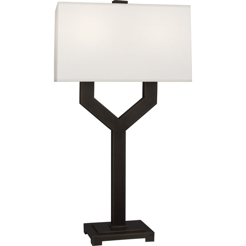 Robert Abbey Z820 Two Light Table Lamp, Deep Patina Bronze