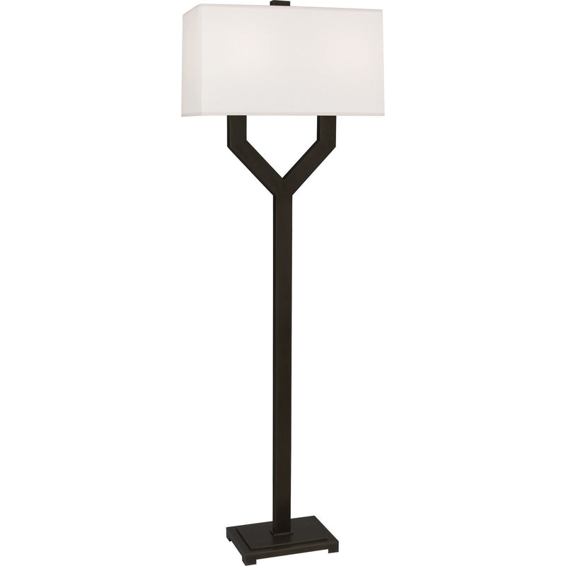 Robert Abbey Z821 Two Light Floor Lamp, Deep Patina Bronze