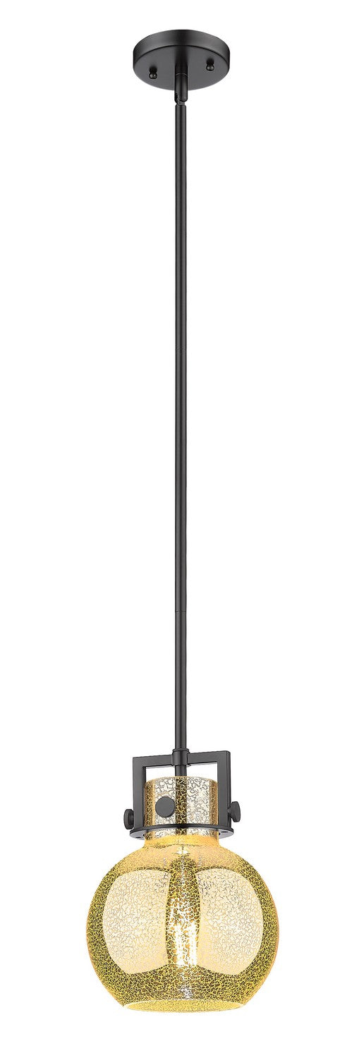 Innovations 411-1SS-BK-G410-8ME One Light Mini Pendant, Matte Black