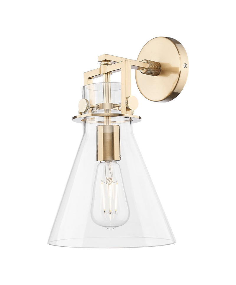 Innovations 411-1W-CB-G411-8CL One Light Wall Sconce, Champagne Bronze