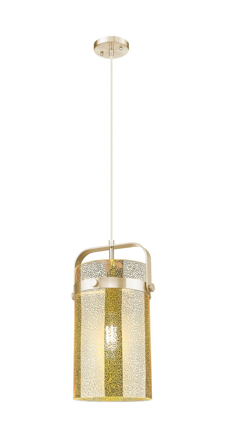 Innovations 413-1PM-CB-G413-1S-8ME One Light Mini Pendant, Champagne Bronze