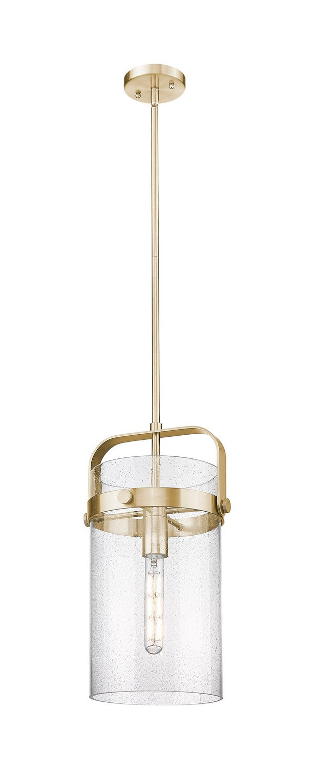 Innovations 413-1SM-CB-G413-1S-8SDY One Light Mini Pendant, Champagne Bronze