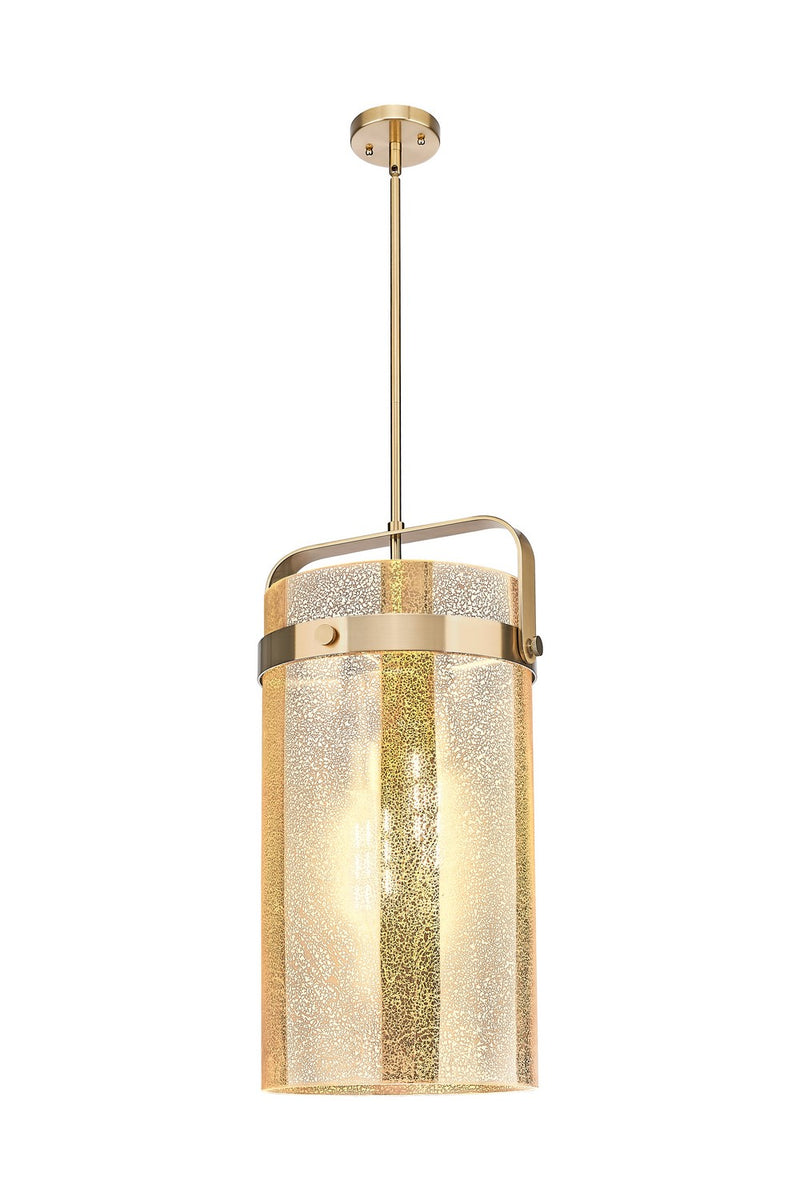 Innovations 413-4SL-CB-G413-4S-12ME Four Light Pendant, Champagne Bronze