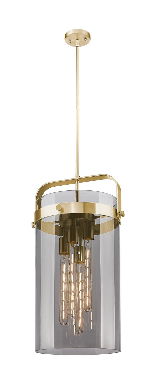 Innovations 413-4SL-CB-G413-4S-12SM Four Light Pendant, Champagne Bronze