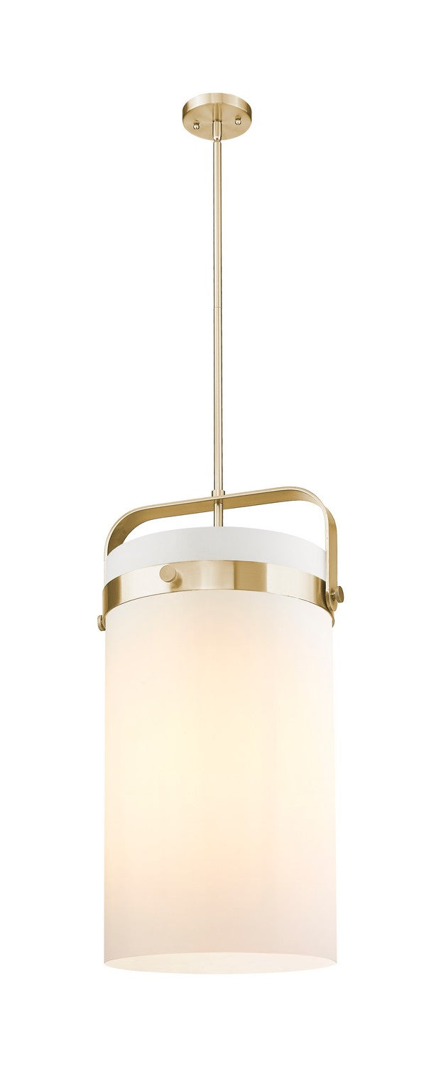 Innovations 413-4SL-CB-G413-4S-12WH Four Light Pendant, Champagne Bronze