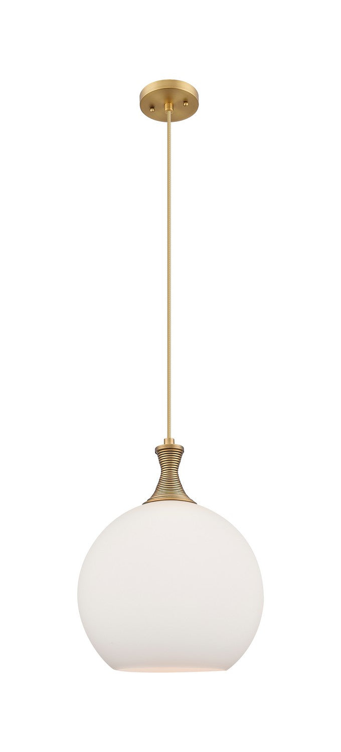 Innovations 415-1P-BB-G121-12 One Light Mini Pendant, Brushed Brass