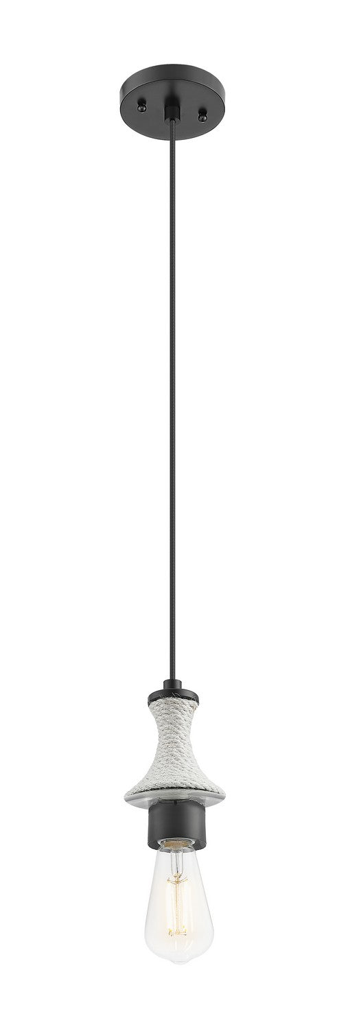 Innovations 415-1PR-BK One Light Mini Pendant, Matte Black
