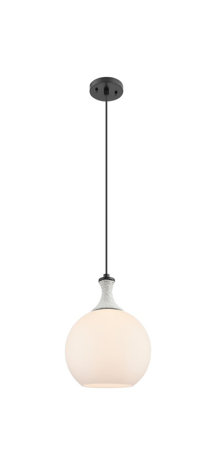 Innovations 415-1PR-BK-G121-10 One Light Mini Pendant, Matte Black