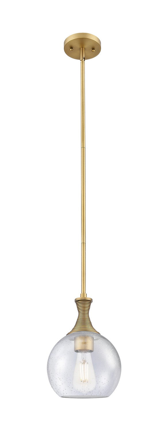 Innovations 415-1S-BB-G124-8 One Light Mini Pendant, Brushed Brass
