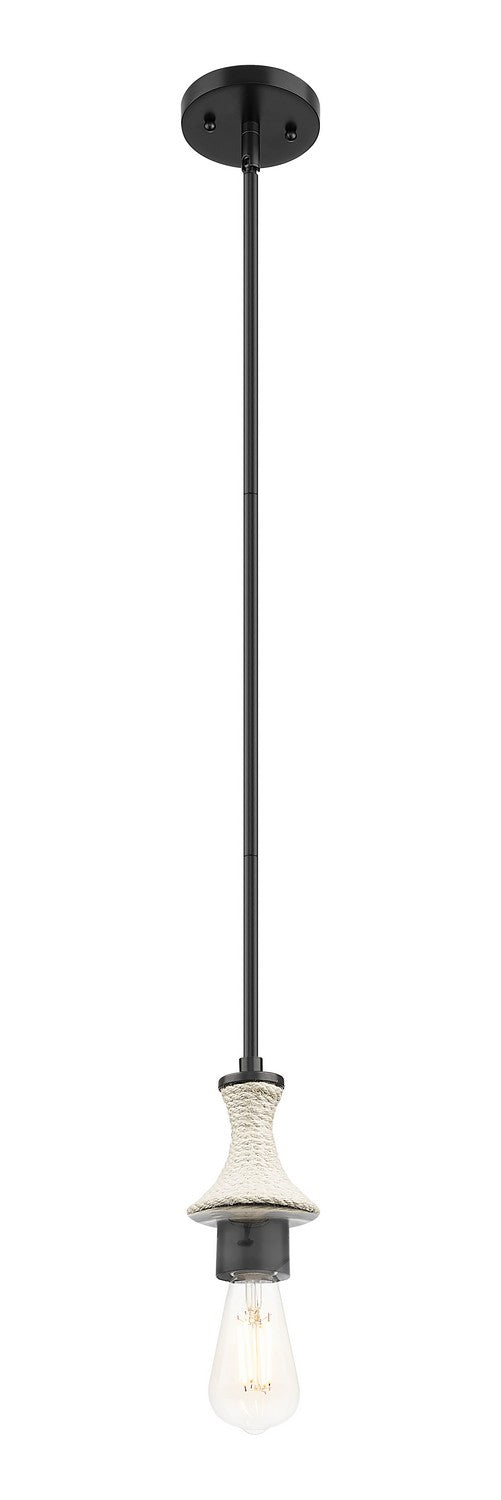 Innovations 415-1SR-BK One Light Mini Pendant, Matte Black