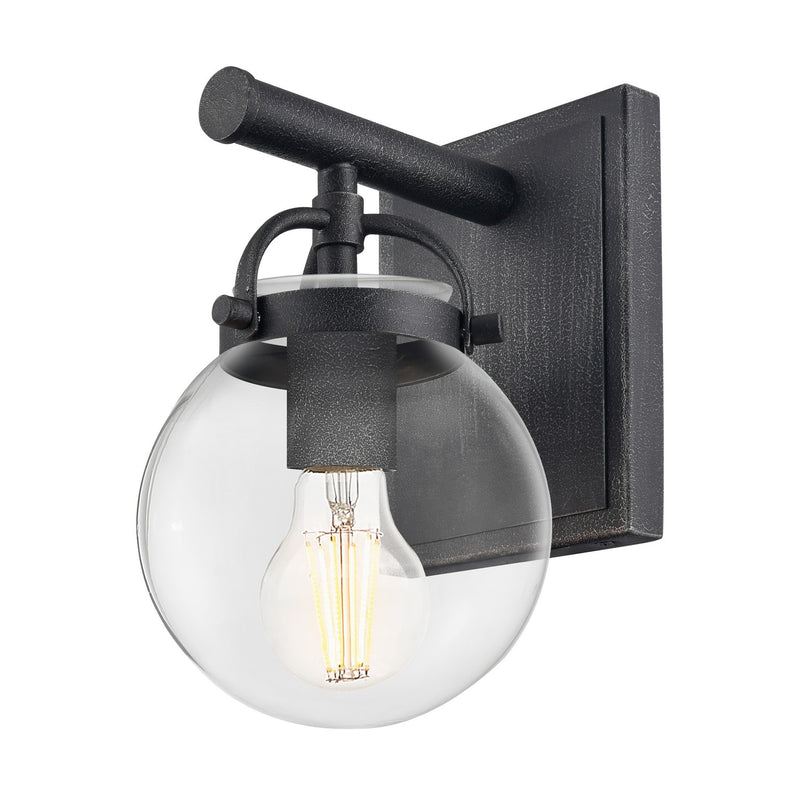 Innovations 416-1W-WZ-G202-6 One Light Wall Sconce, Weathered Zinc