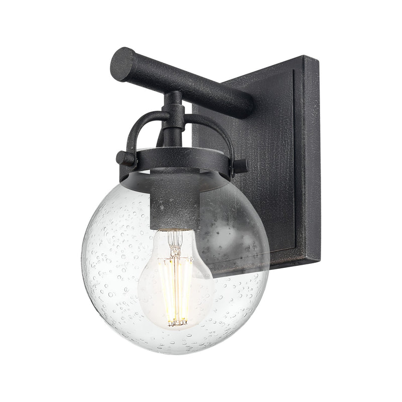 Innovations 416-1W-WZ-G204-6 One Light Wall Sconce, Weathered Zinc