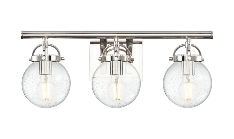 Innovations 416-3W-PN-G204-6 Three Light Bath Vanity, Polished Nickel