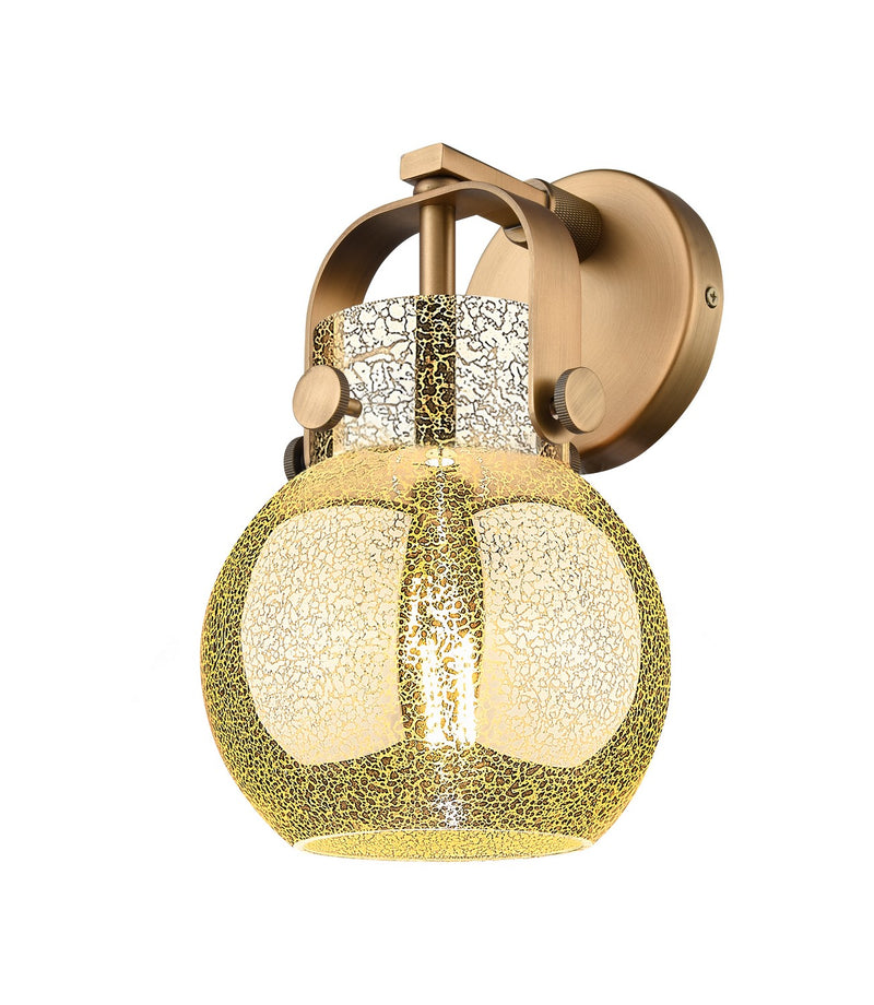 Innovations 423-1W-BB-G410-6ME One Light Wall Sconce, Brushed Brass