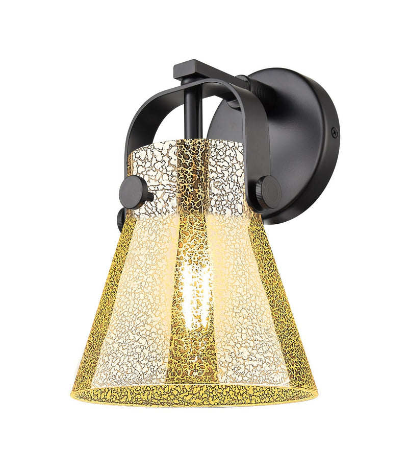 Innovations 423-1W-BK-G411-6ME One Light Wall Sconce, Matte Black