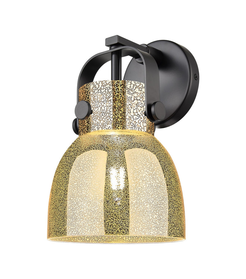 Innovations 423-1W-BK-G412-6ME One Light Wall Sconce, Matte Black