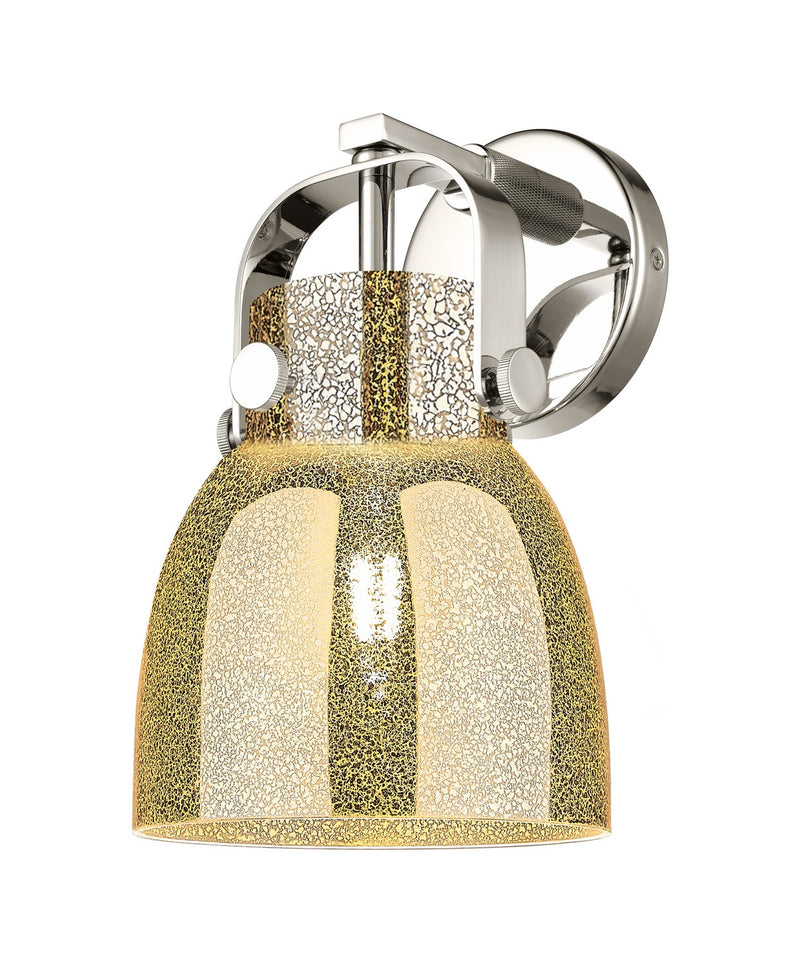 Innovations 423-1W-PN-G412-6ME One Light Wall Sconce, Polished Nickel