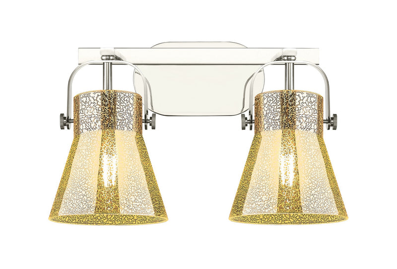 Innovations 423-2W-PN-G411-6ME Two Light Bath Vanity, Polished Nickel
