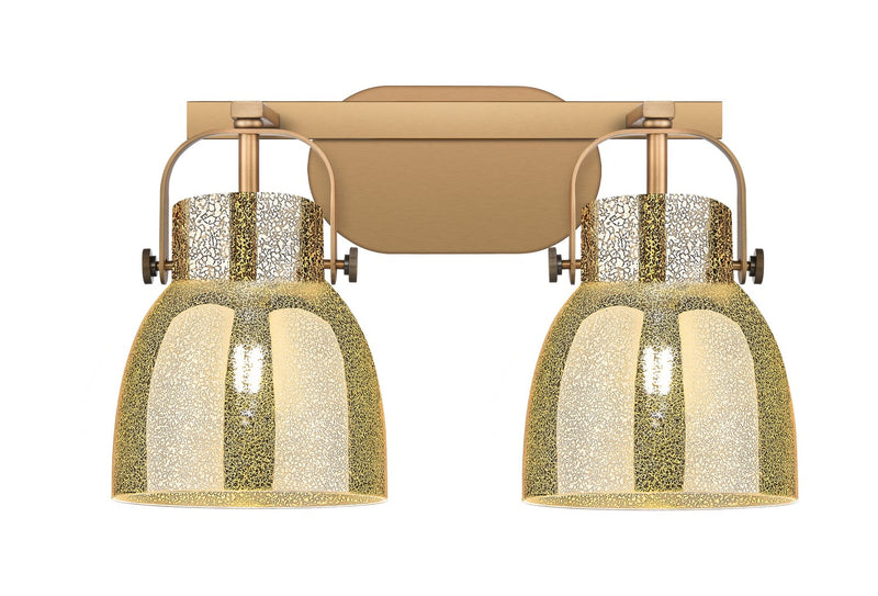 Innovations 423-2W-BB-G412-6ME Two Light Bath Vanity, Brushed Brass