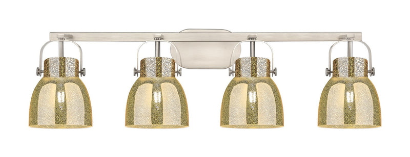Innovations 423-4W-SN-G412-6ME Four Light Bath Vanity, Satin Nickel