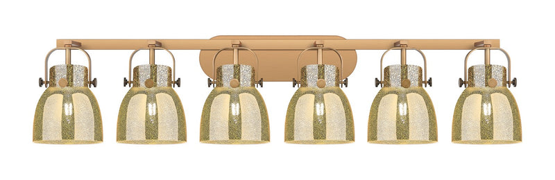 Innovations 423-6W-BB-G412-6ME Six Light Bath Vanity, Brushed Brass