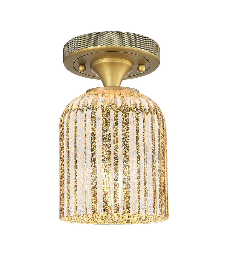 Innovations 434-1F-BB-G559-5ME One Light Flush Mount, Brushed Brass