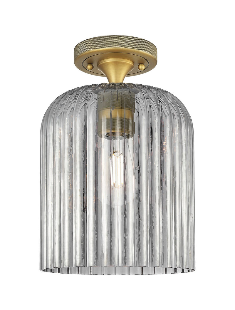Innovations 434-1F-BB-G559-8SM One Light Flush Mount, Brushed Brass