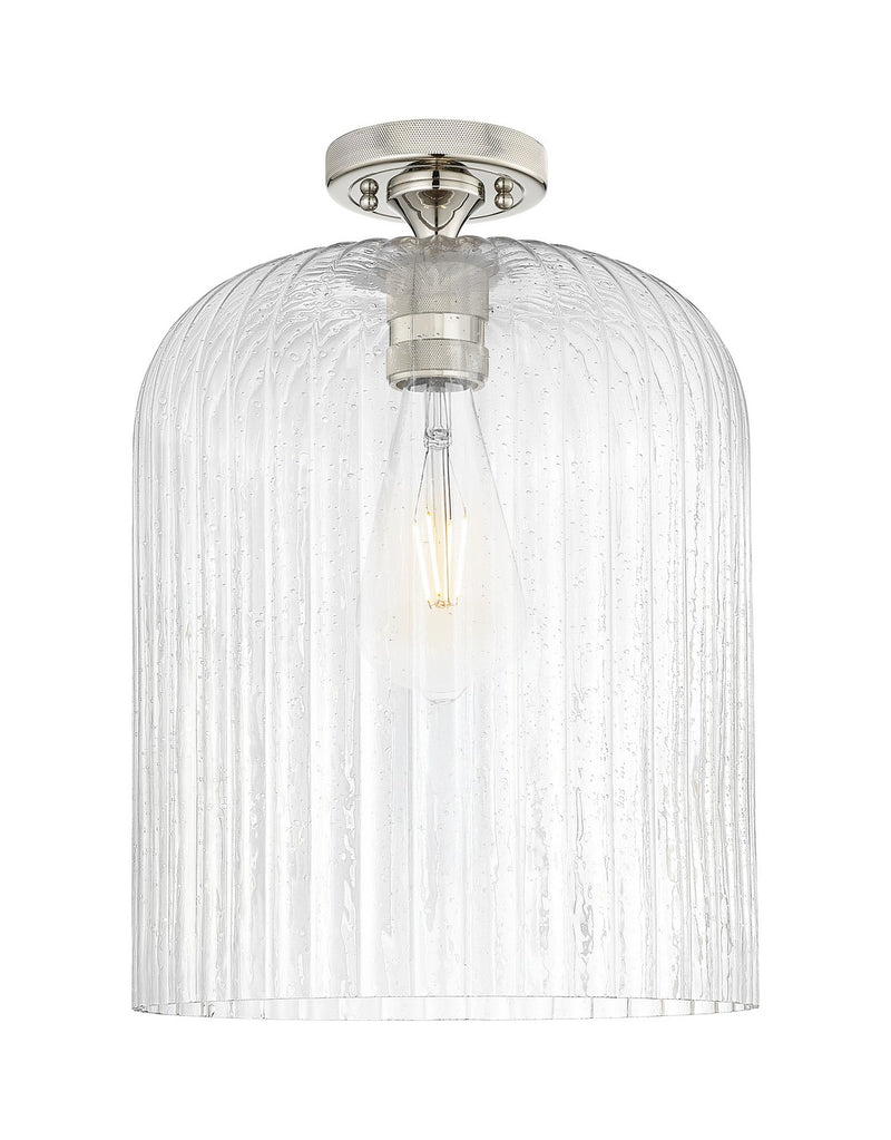 Innovations 434-1F-PN-G559-12SDY One Light Flush Mount, Polished Nickel