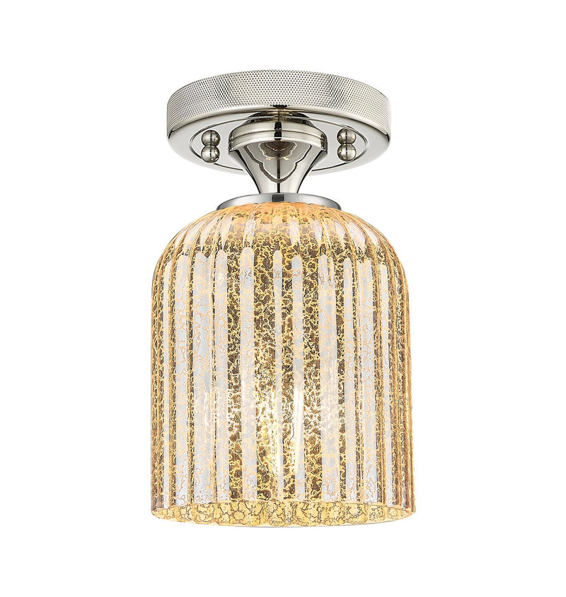 Innovations 434-1F-PN-G559-5ME One Light Flush Mount, Polished Nickel