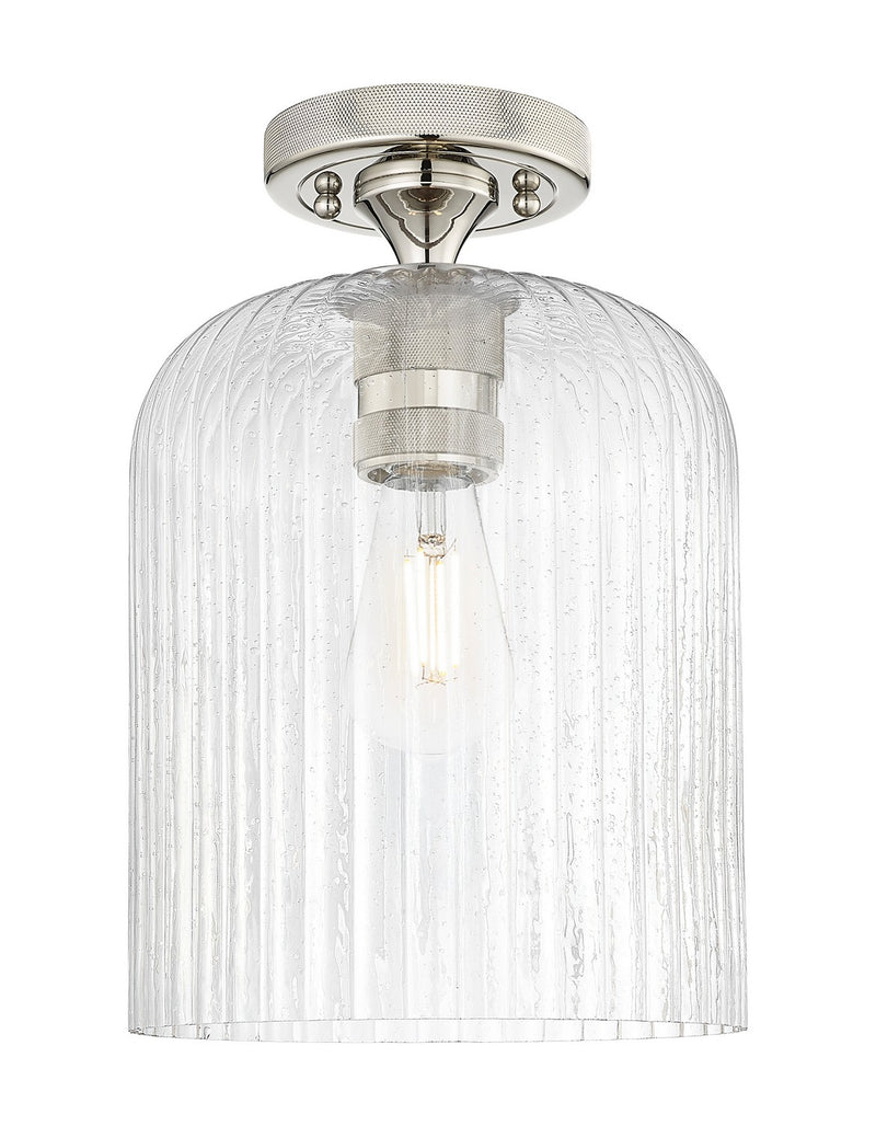 Innovations 434-1F-PN-G559-8SDY One Light Flush Mount, Polished Nickel
