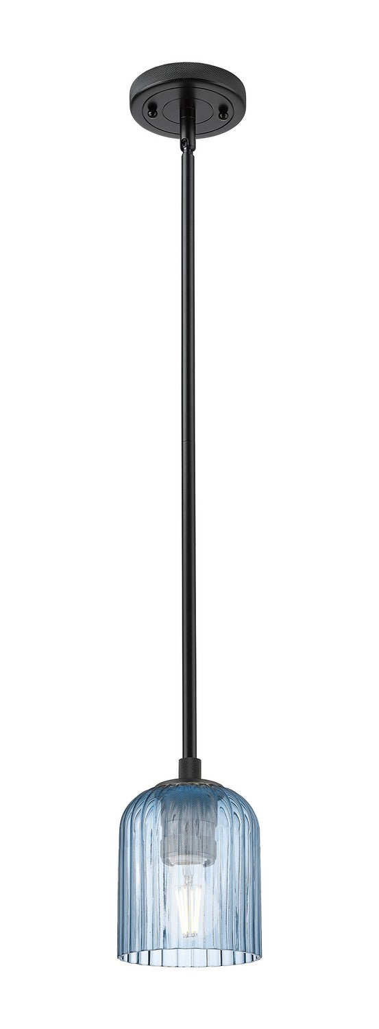 Innovations 434-1S-BK-G559-5BL One Light Pendant, Matte Black
