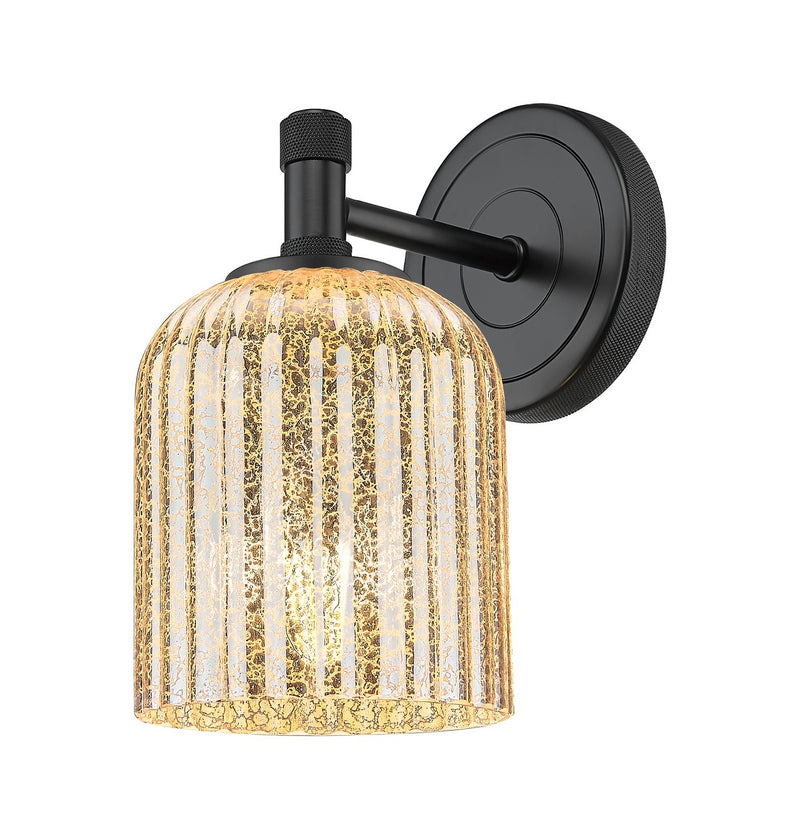 Innovations 434-1W-BK-G559-5ME One Light Wall Sconce, Matte Black
