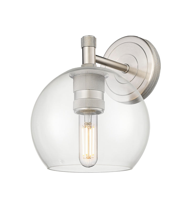 Innovations 434-1W-SN-G122-6 One Light Wall Sconce, Satin Nickel