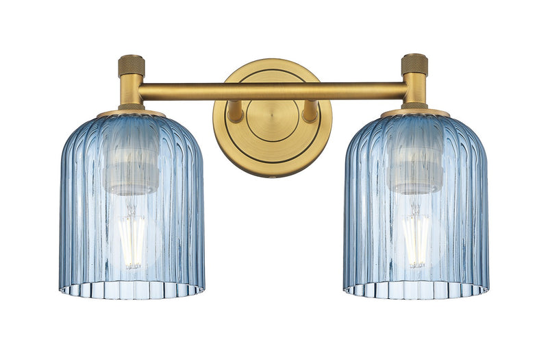 Innovations 434-2W-BB-G559-5BL Two Light Bath Vanity, Brushed Brass