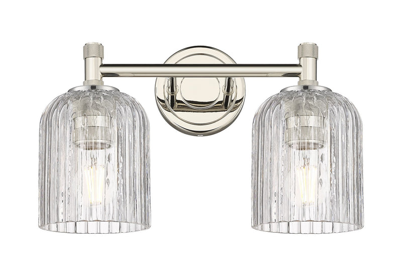 Innovations 434-2W-PN-G559-5CL Two Light Bath Vanity, Polished Nickel