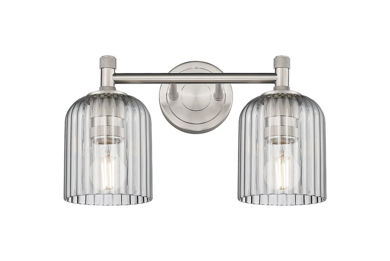 Innovations 434-2W-SN-G559-5SM Two Light Bath Vanity, Satin Nickel