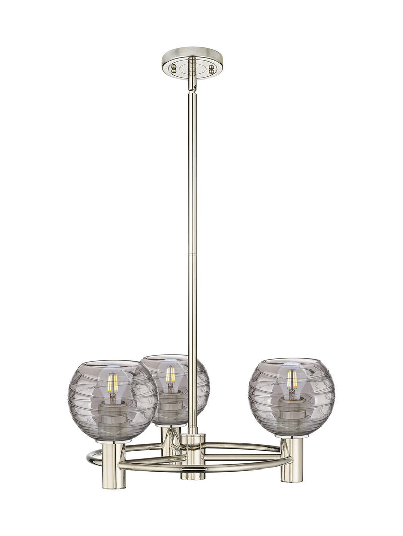 Innovations 434-3CR-PN-G1213-6SM Three Light Pendant, Polished Nickel